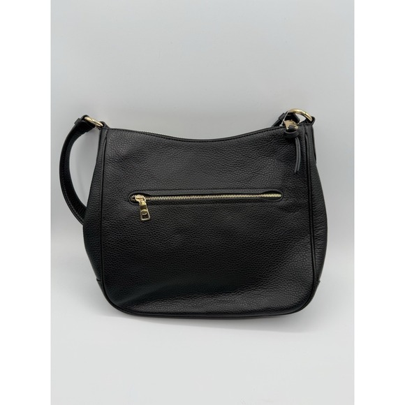 Coach Ellie File Bag Pebbled Leather Crossbody Gold Black C1648 NWT - Picture 7 of 9